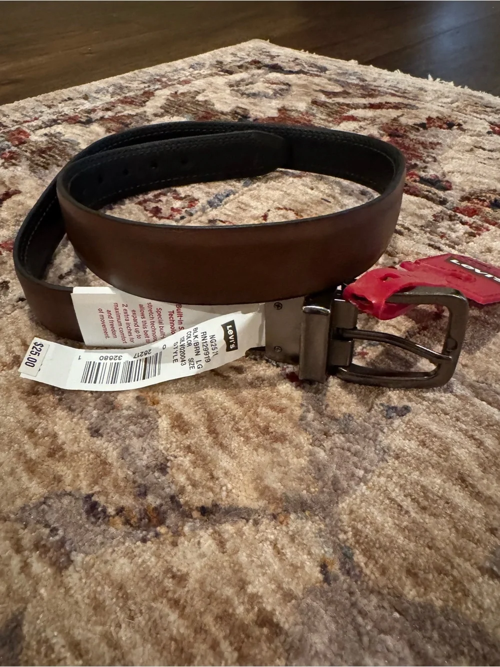 Levi’s NWT Reversible Black/Brown Belt Built-in Stretch Tech- Sz Large (30-32)